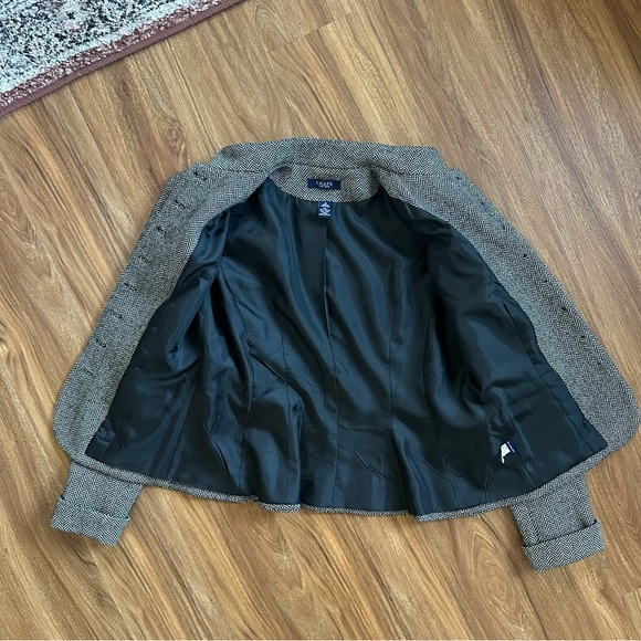 Vintage wool tweed herringbone blazer - Picture 15 of 16